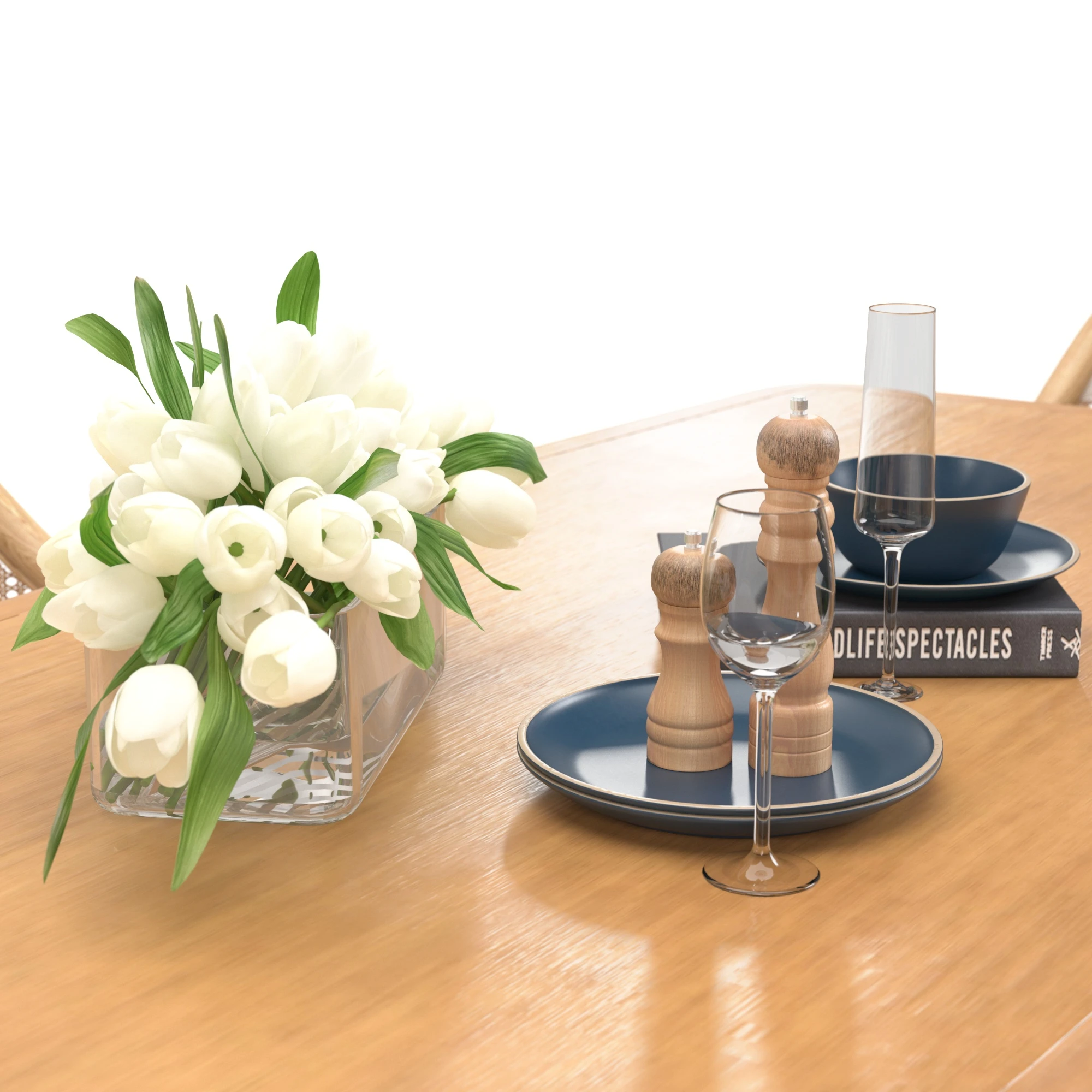 Dining set 02 3D Model_05